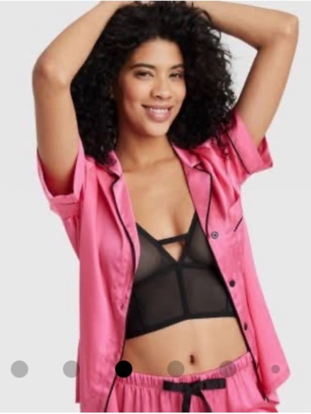 Auden Black Sheer Longline Bralette - Picture 3 of 6